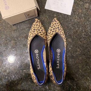 Rothy’s The Point- Leopard print, size 8.5.